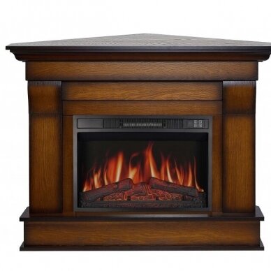 ARFLAME ALBION CORNER AF 23S OAK ANTIQUE free standing corner electric fireplace