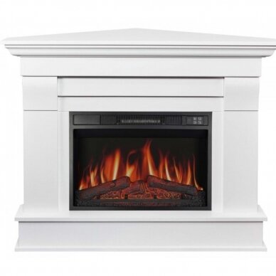 ARFLAME ALBION CORNER AF 23S WHITE BIANCO free standing corner electric fireplace 1