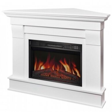 ARFLAME ALBION CORNER AF 23S WHITE BIANCO free standing corner electric fireplace 2