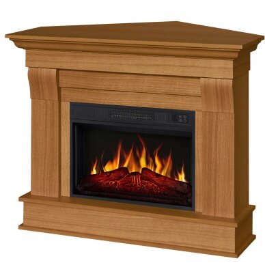 ARFLAME ALBION CORNER AF23S LIGHT OAK free standing corner electric fireplace 1