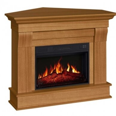 ARFLAME ALBION CORNER AF23S LIGHT OAK free standing corner electric fireplace