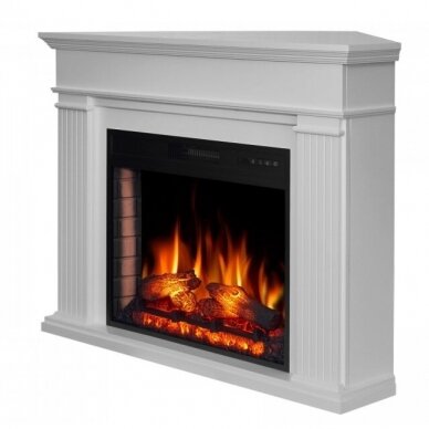 ARFLAME ANDANTE CORNER AF28S WHITE BIANCO free standing corner electric fireplace 2