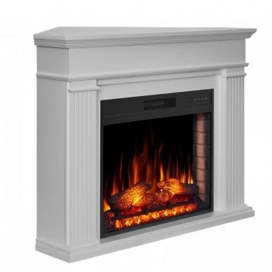 ARFLAME ANDANTE CORNER AF28S WHITE BIANCO free standing corner electric fireplace