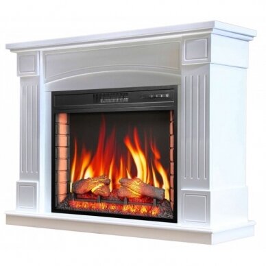 ARFLAME BOSTON AFS28S WHITE BIANCO free standing electric fireplace 1