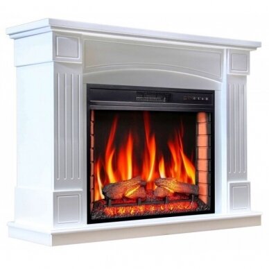 ARFLAME BOSTON AFS28S WHITE BIANCO free standing electric fireplace 2