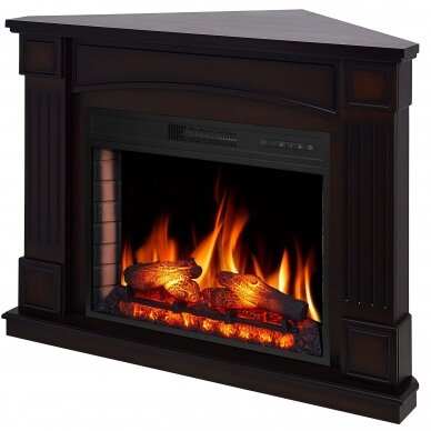 ARFLAME BOSTON CORNER AF28S BRONW ANTIQUE free standing corner electric fireplace 1