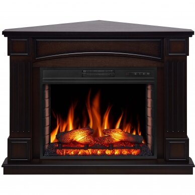 ARFLAME BOSTON CORNER AF28S BRONW ANTIQUE free standing corner electric fireplace 2