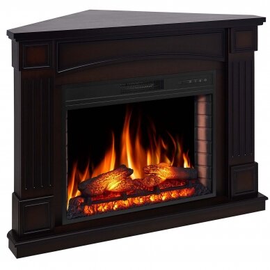 ARFLAME BOSTON CORNER AF28S BRONW ANTIQUE free standing corner electric fireplace