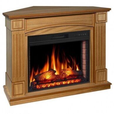 ARFLAME BOSTON CORNER AF28S LIGHT OAK free standing corner electric fireplace