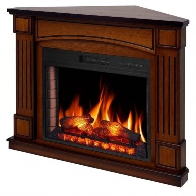 ARFLAME BOSTON CORNER AF28S OAK ANTIQUE free standing corner electric fireplace 2