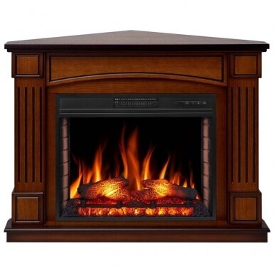 ARFLAME BOSTON CORNER AF28S OAK ANTIQUE free standing corner electric fireplace