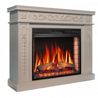 ARFLAME DELMONA AFS28S IVORY free standing electric fireplace 1