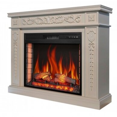 ARFLAME DELMONA AFS28S IVORY free standing electric fireplace 2