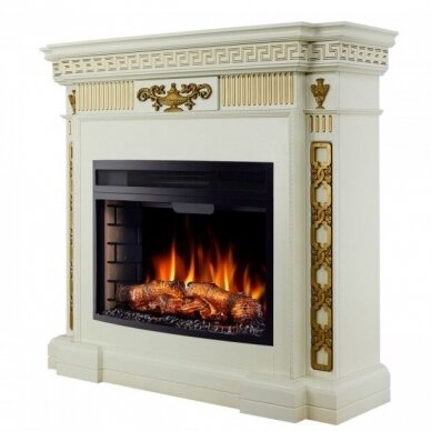 ARFLAME GREECE AF25 WHITE VANILIA free standing electric fireplace 1