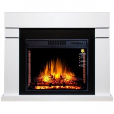 ARFLAME LINDOS AFS28S WHITE BIANCO free standing electric fireplace