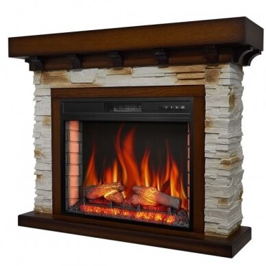 ARFLAME LUDWIG AF28S OAK ANTIQUE free standing electric fireplace 2