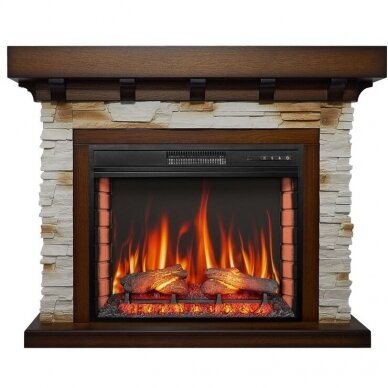 ARFLAME LUDWIG AF28S OAK ANTIQUE free standing electric fireplace