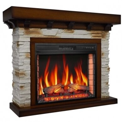 ARFLAME LUDWIG AF28S OAK ANTIQUE free standing electric fireplace 1