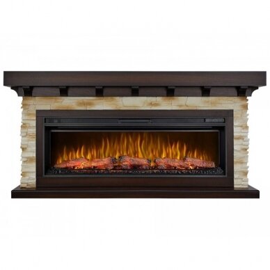 ARFLAME LUDWIG AF50 BROWN ANTIQUE free standing electric fireplace 1