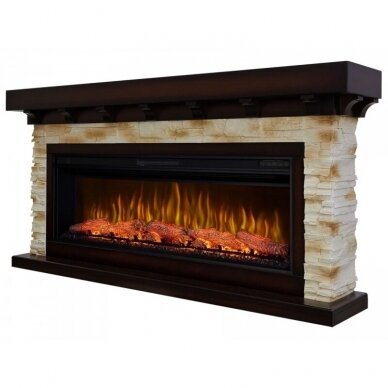 ARFLAME LUDWIG AF50 BROWN ANTIQUE free standing electric fireplace 2