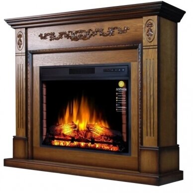 ARFLAME SOHO AFS28S OAK ANTIQUE pastatomas elektrinis židinys su apdaila 1