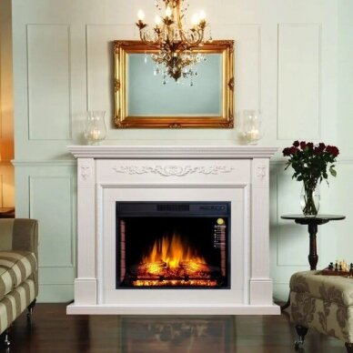 ARFLAME SOHO AFS28S WHITE OAK free standing electric fireplace 1