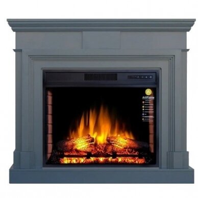 ARFLAME STAMFORD AFS28S GREY GRAFIT free standing electric fireplace 2