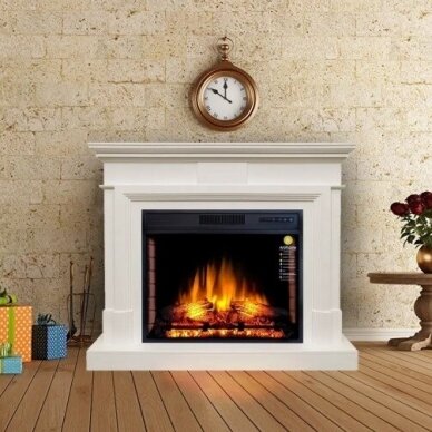 ARFLAME STAMFORD AFS28S WHITE BIANCO free standing electric fireplace