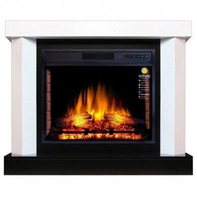 ARFLAME YUKON AFS28S WHITE BIANCO free standing electric fireplace 1