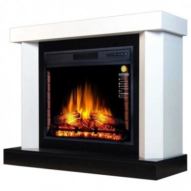 ARFLAME YUKON AFS28S WHITE BIANCO free standing electric fireplace