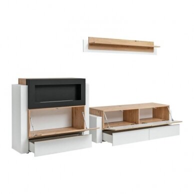 ASM ABW QUEENS living room furniture with bioethanol fireplace 3