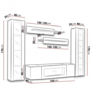 ASM FLY M 10 living room furniture with bioethanol fireplac 1