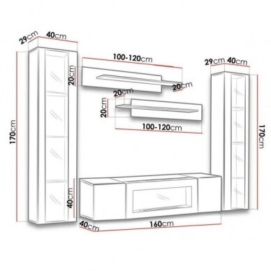 ASM FLY M 11 living room furniture with bioethanol fireplac 1