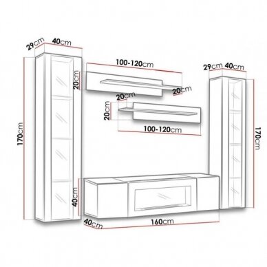 ASM FLY M 12 living room furniture with bioethanol fireplac 1