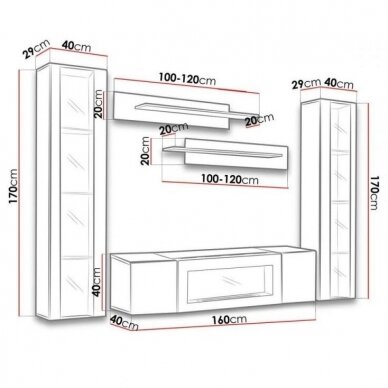 ASM FLY M 6 living room furniture with bioethanol fireplac 1