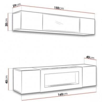 ASM FLY N 11 living room furniture with bioethanol fireplace 1