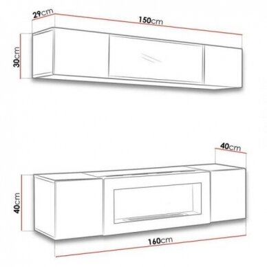 ASM FLY N 12 living room furniture with bioethanol fireplace 1