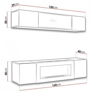 ASM FLY N 7 living room furniture with bioethanol fireplace 1