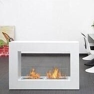 BIO BLAZE QUBE LARGE WHITE brīvi stavošs biokamīns