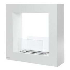 BIO BLAZE QUBE SMALL WHITE free standing biofireplace