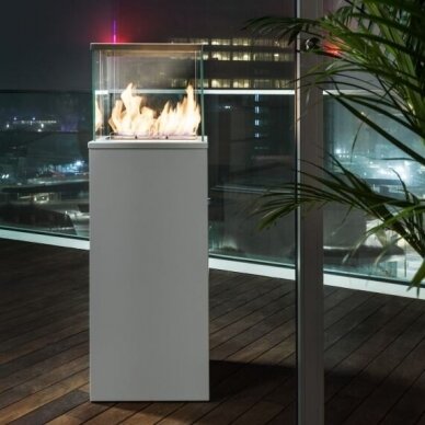 BIO BLAZE COLUMN WHITE free standing biofireplace