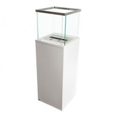 BIO BLAZE COLUMN WHITE free standing biofireplace 1