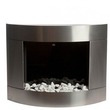 BIO BLAZE DIAMOND II INOX bioethanol fireplace wall-mounted