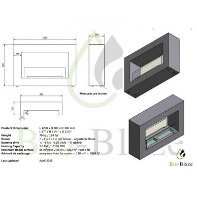 BIO BLAZE QUBE LARGE BLACK pastatomas biožidinys 1