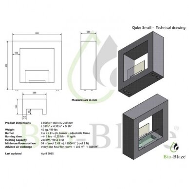 BIO BLAZE QUBE SMALL WHITE pastatomas biožidinys 2