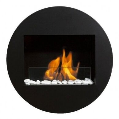 BIO BLAZE QWARA BLACK bioethanol fireplace wall-mounted 1