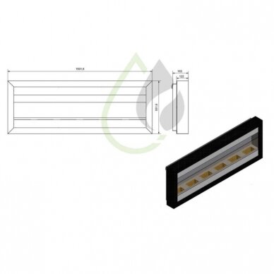 BIO BLAZE SQUARE XL I INOX биокамин настенный, подвесной 2