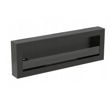 BIOHEAT 1200x400x135 BOX BLACK bioethanol fireplace wall-mounted