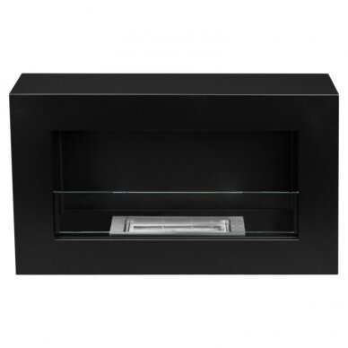 BIOHEAT 650x400 BOX GLASS BLACK biožidinys pakabinamas juodas 2