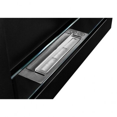 BIOHEAT 650x400 SLIM TUV BLACK GLASS bioethanol fireplace wall-mounted-insert 4